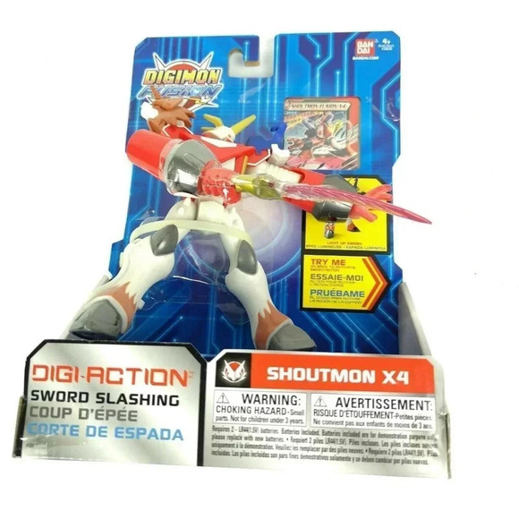 Bandai Digimon Fusion Shoutmon X4 Digi-Action Figure New  Toy - Picture 3 of 6